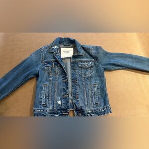 Abercrombie & Fitch Kids Distressed Denim Jacket - Indigo